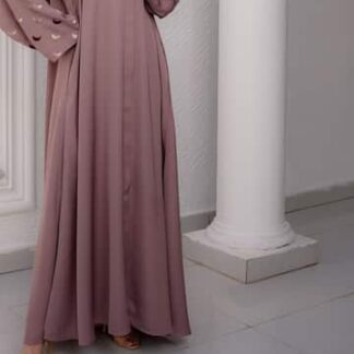 عباية وردي ترابي — الصورة الرئيسية · Dusty rose abaya